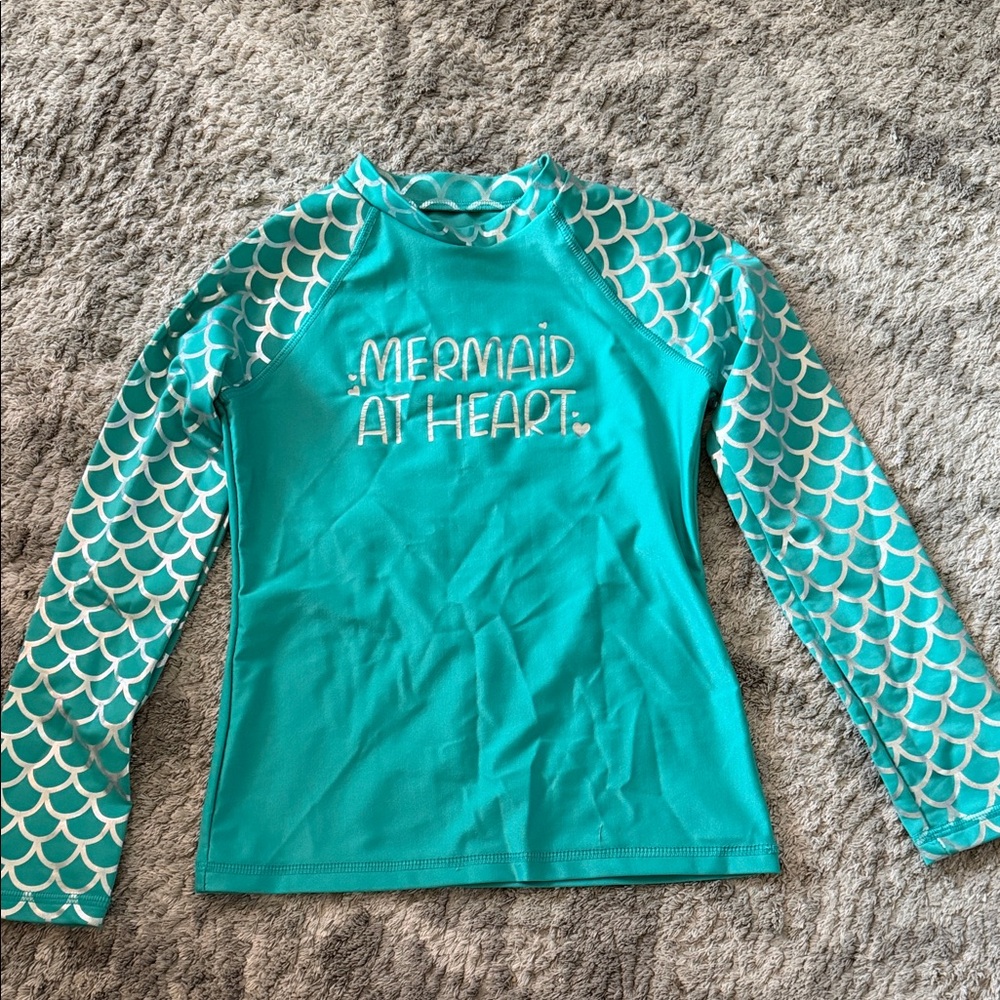 Mermaid at Heart Long Sleeve  sun/ Swim/ Rashguard